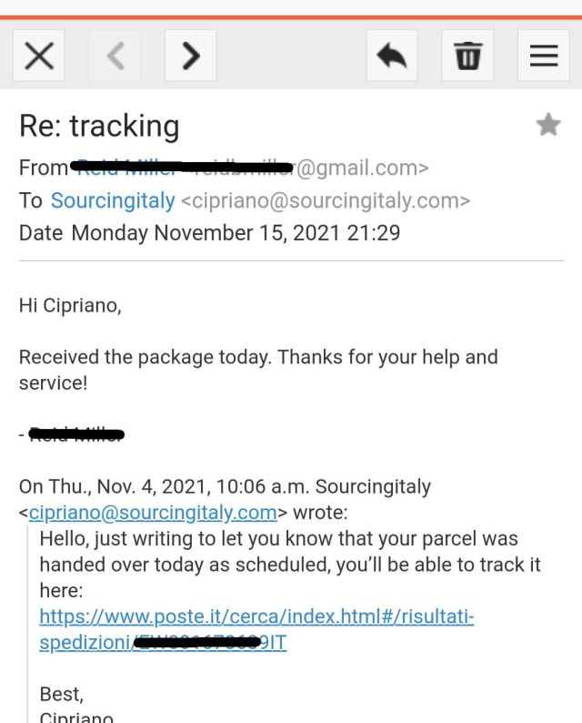 Parcel Forwarder Italy 405 Parcel Forwarder Italy 405